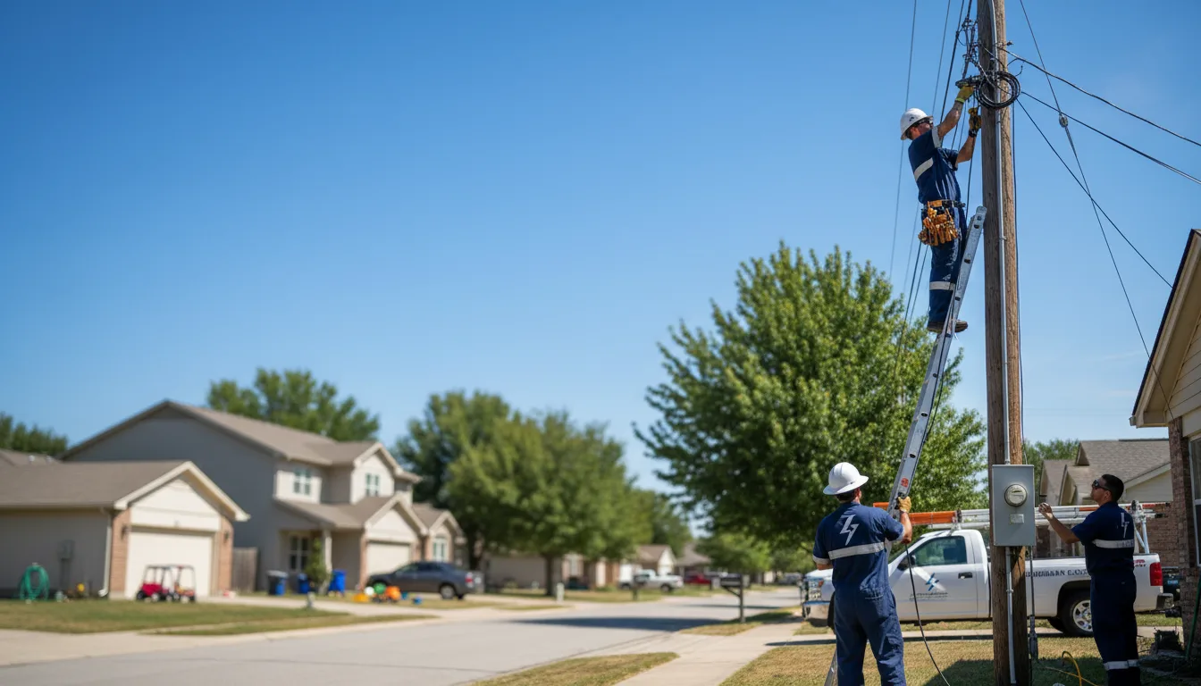 Residential electrician providing installation services in Bedford, WY